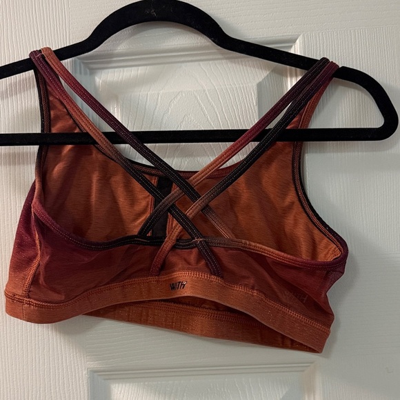 Peloton Women's Ombre Sports Bra - Black and Orange - Picture 3 of 3
